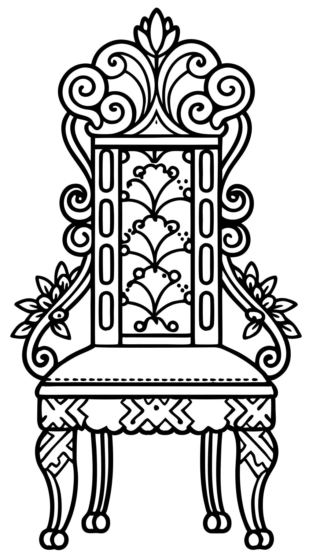 chair coloring page